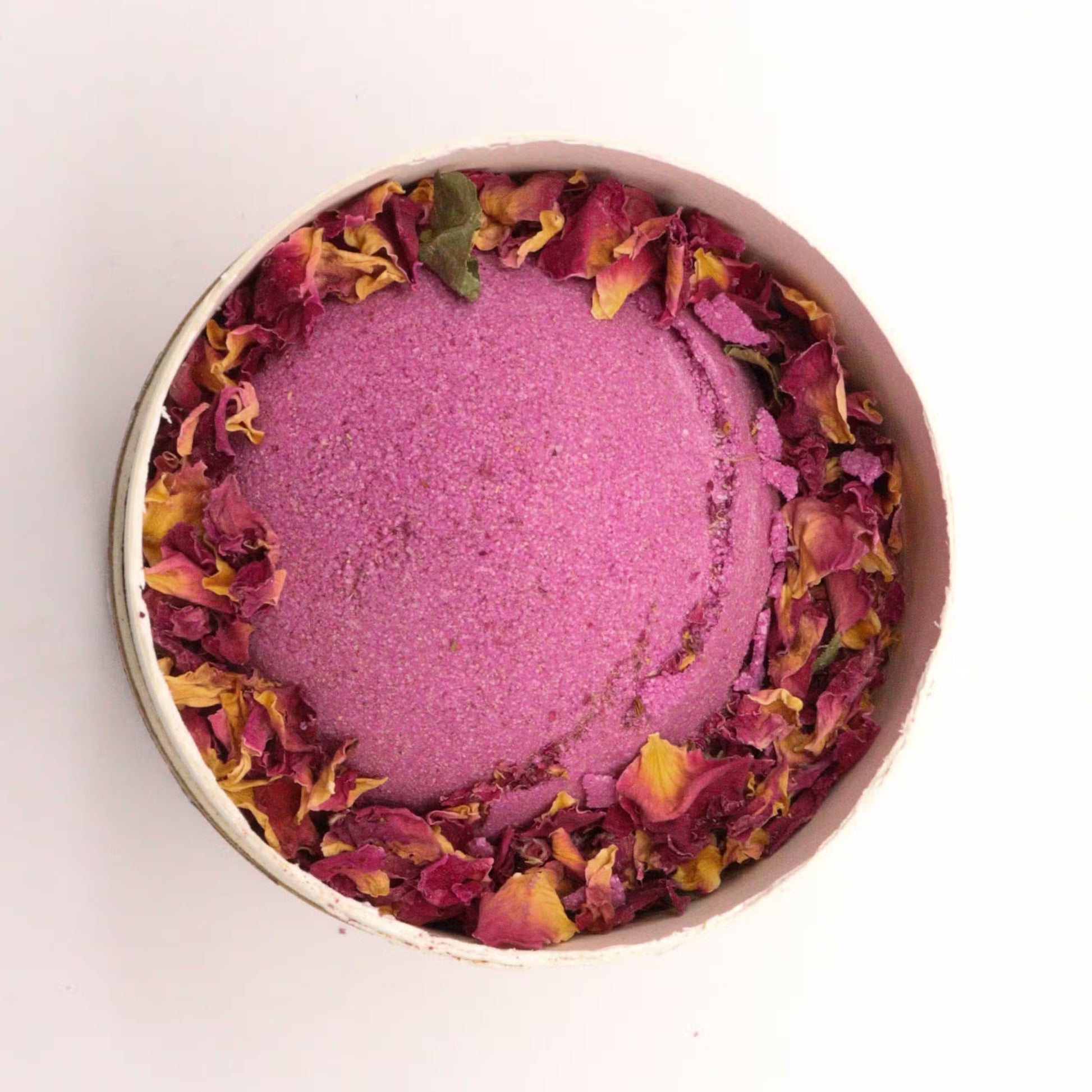 Ylang Ylang & Ginger Bath Bomb: Bath Salts + Rose Petals