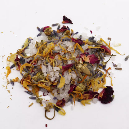Relaxing Floral Bath Soak: Calming Skin & Mind - 140g - Bath & Soak