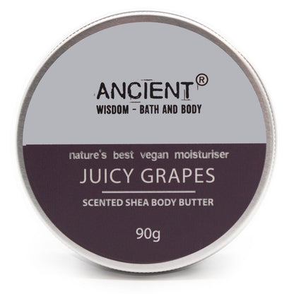 Scented Shea Body Butter: Juicy Grapes - 90g