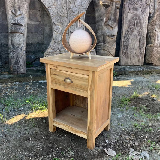 Reclaimed & Handmade Teak Bedside Table