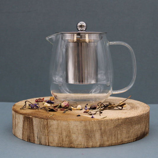 Glass Teapot: Loose Leaf Tea Brewer - 550ml