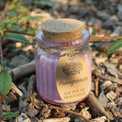 Fragrance Candle Pots: Pomegranate - (Set of 2)