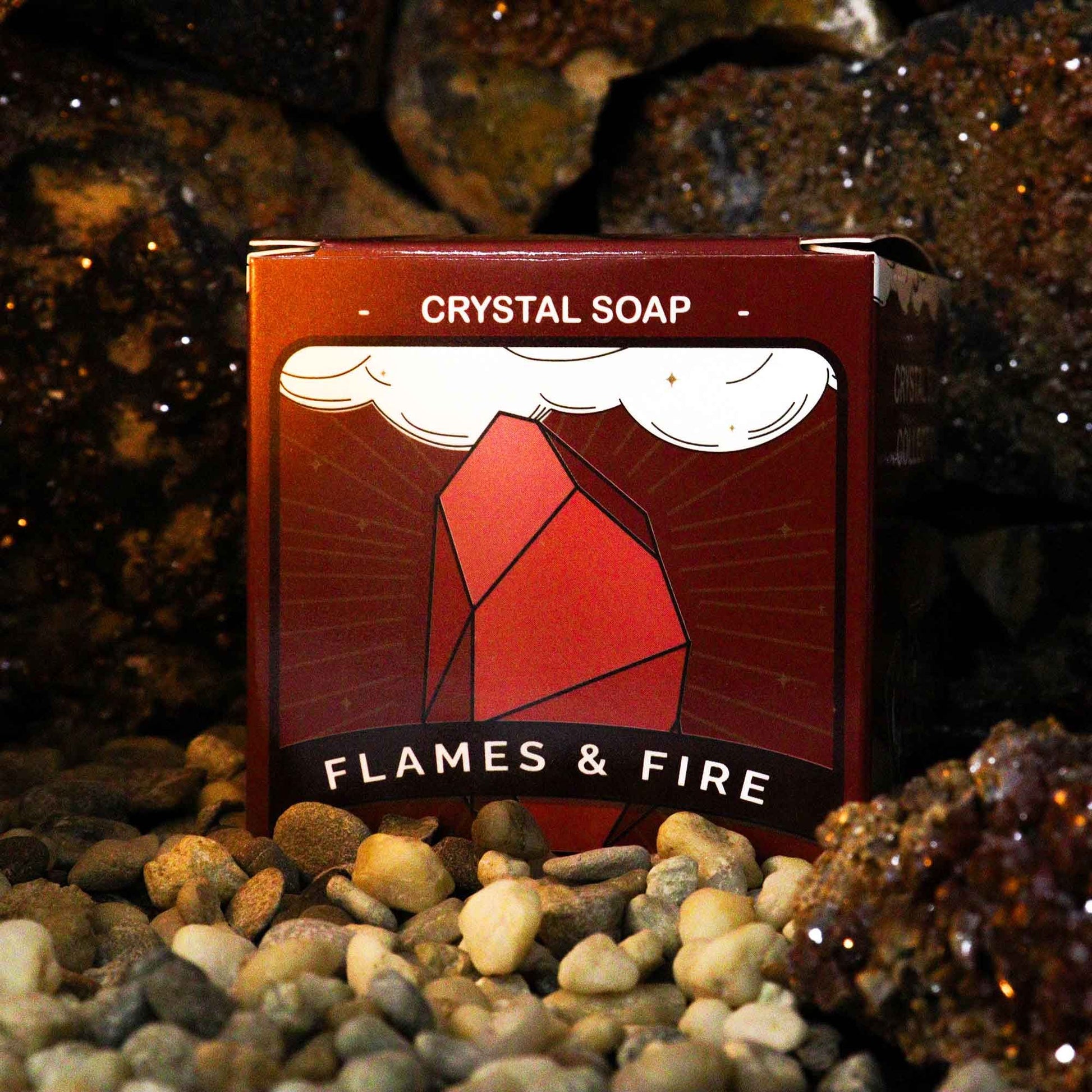 Crystal Elemental Soap: Flames & Fire - Approx 113g