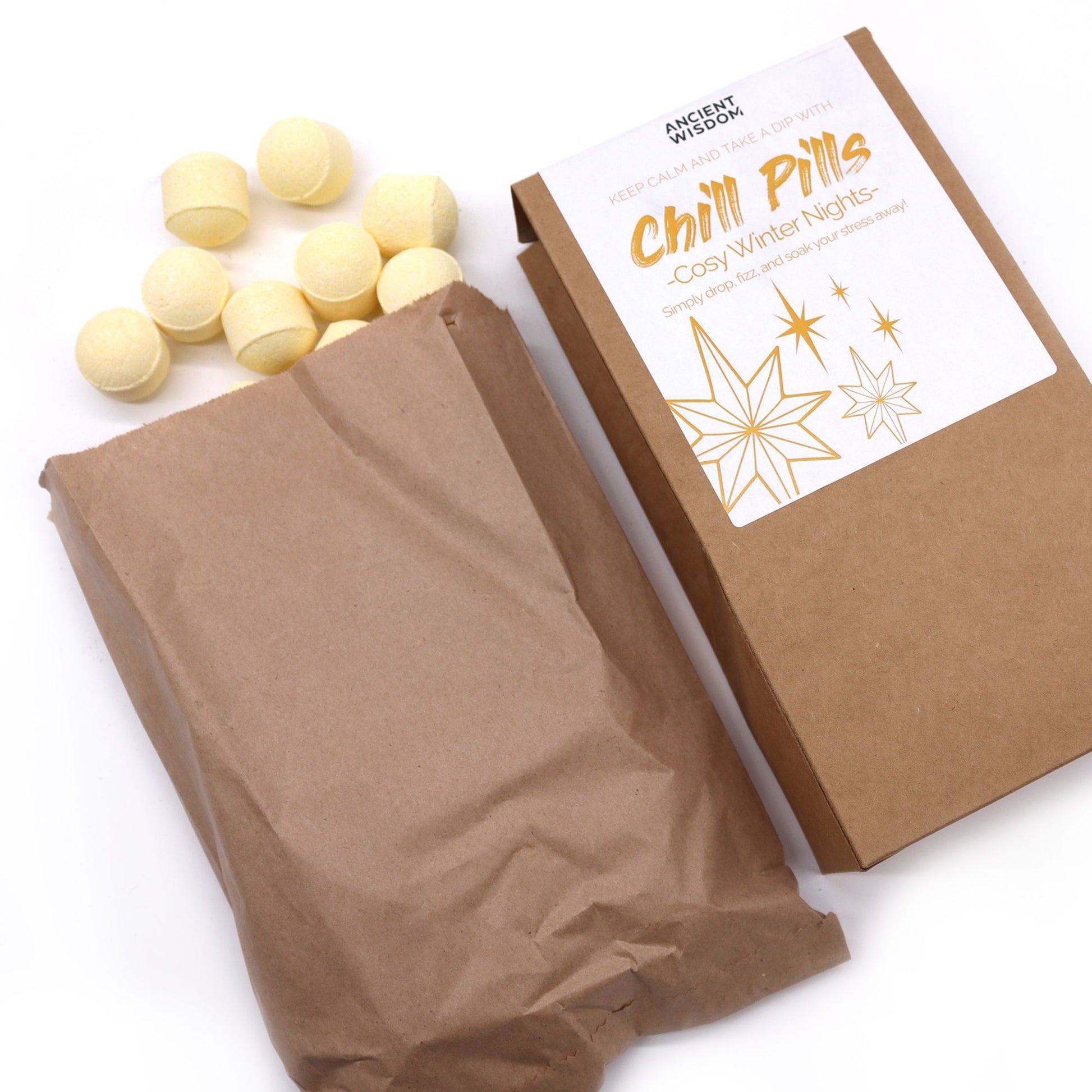 Pack of 30 Mini Bath Bombs - Cosy Winter Nights