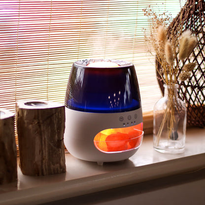 Himalayan Salt Diffuser: Flame Effect & Timer