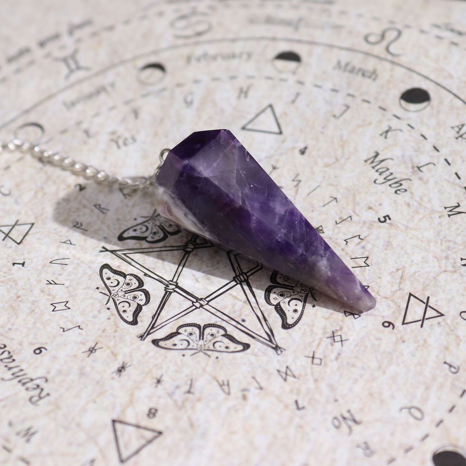 12 Spell Incense: Seduction - Amethyst Pendulum