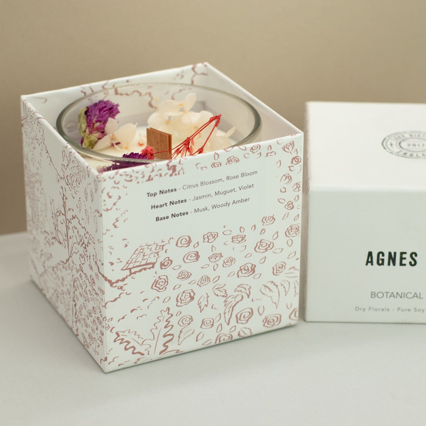 Botanical Soy Wax Candle: Roses of Sawrey - 350g