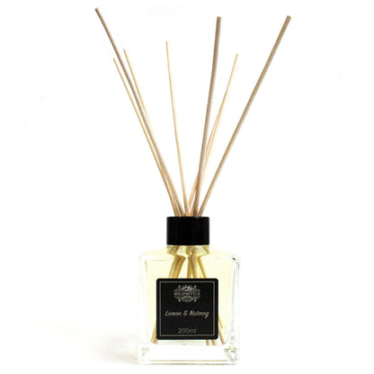 Lemon & Nutmeg Reed Diffuser: Uplifting Aroma - 200ml