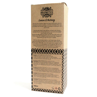 Lemon & Nutmeg Reed Diffuser: Uplifting Aroma - 200ml