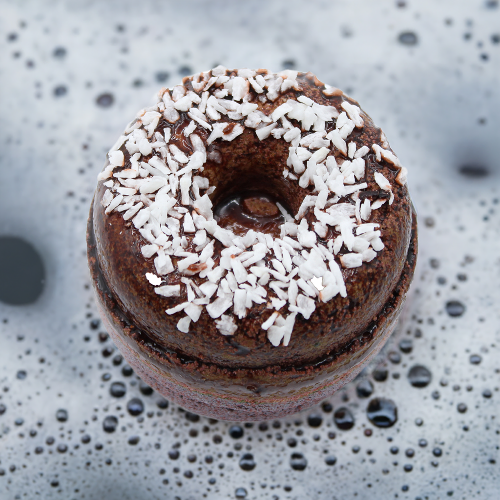 Chocolate & Coconut Doughnut Bath Bomb - 180g
