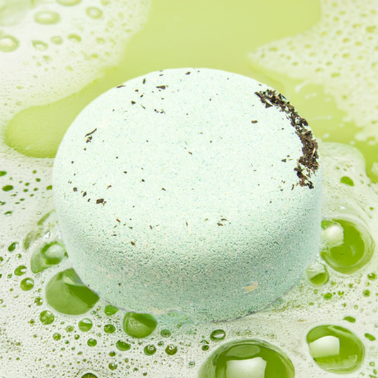 Floral Bath Fizzer Infused With Peppermint, Geranium & Rosemary Essential Oils - 200g