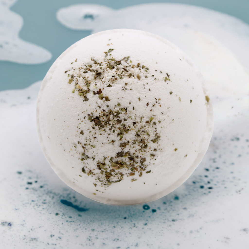 Tea Tree, Lime & Evening Primrose Oil Himalayan Salt Bath Bomb - 180g