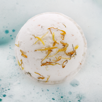 Lemon, Ginger, Orange & Avocado Oil Himalayan Salt Bath Bomb - 180g - Bath & Soak