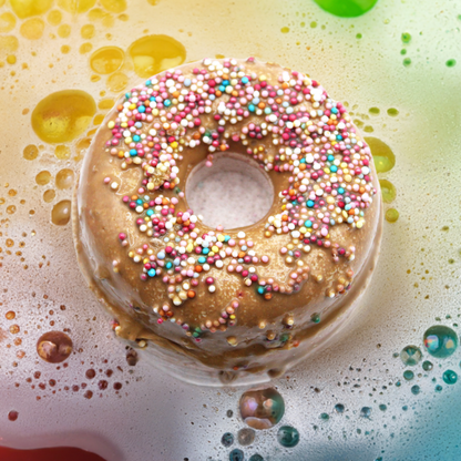 Toffee & Caramel Doughnut Bath Bomb - 180g - Bath & Soak