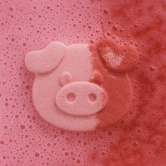 Vanilla Cupcake Pig Bath Bomb For Kids - 70g