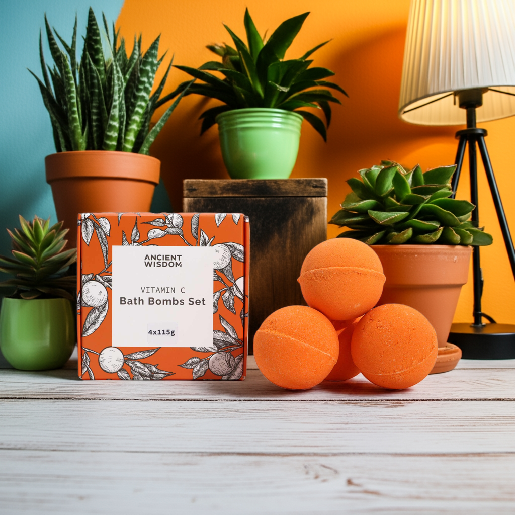 Vitamin C Infused Bath Bomb Set Of 4 - Bath & Soak