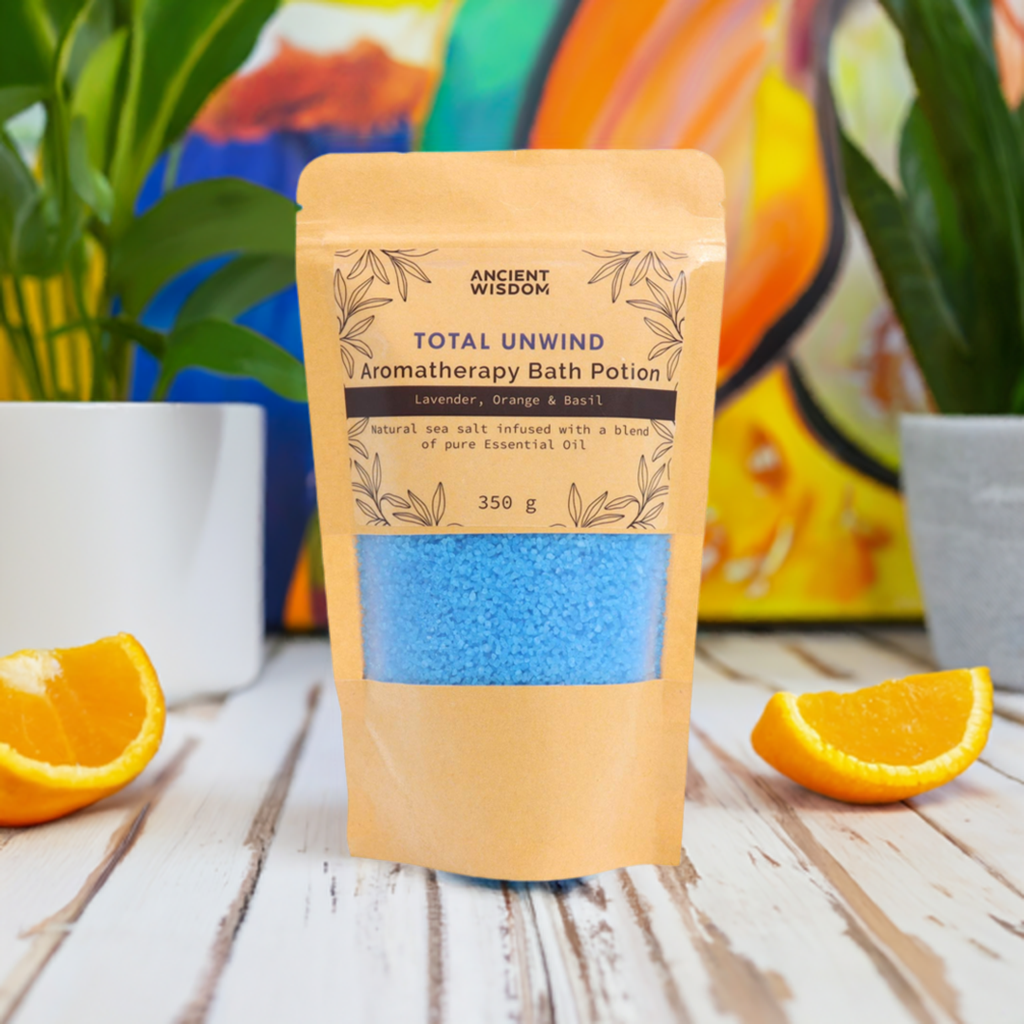 Lavender, Orange & Basil Aromatherapy Bath Salt - 350g