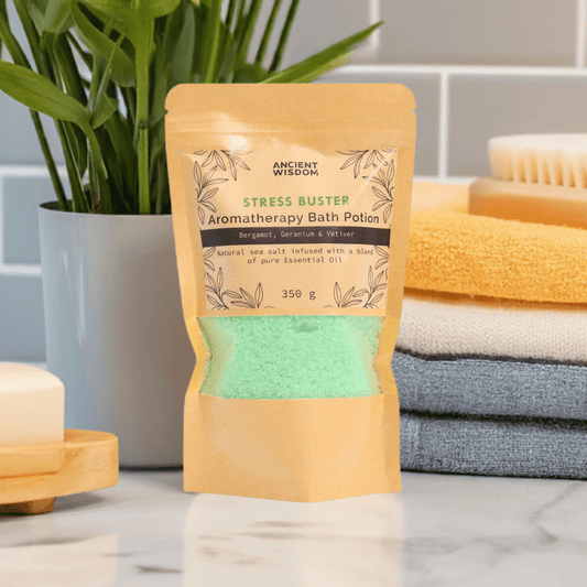 Bergamot, Geranium & Vetiver Aromatherapy Bath Salt - 350g