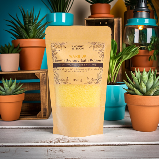 Grapefruit, Peppermint & May Chang Aromatherapy Bath Salt - 350g - Bath & Soak
