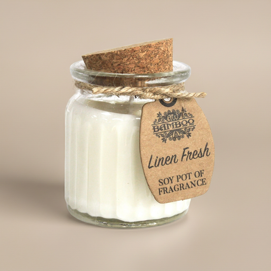 Fragrance Candle Pots: Linen Fresh - (Set of 2)