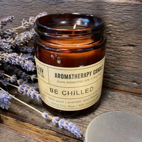 Lavender & Fennel Aromatherapy Candle - 200g - Bath & Soak