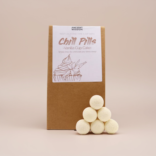 Pack of 30 Mini Bath Bombs - Vanilla Cup Cake