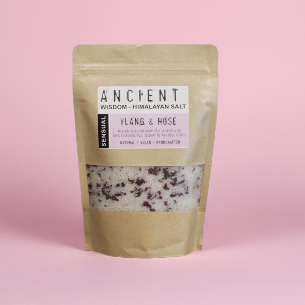 Ylang Ylang & Rose Aromatherapy Himalayan Bath Salt - 500g
