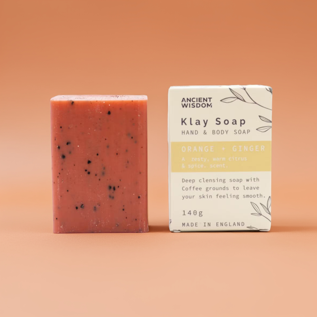 Orange & Ginger Exfoliating Klay Soap Bar - 140g