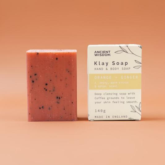 Orange & Ginger Exfoliating Klay Soap Bar - 140g