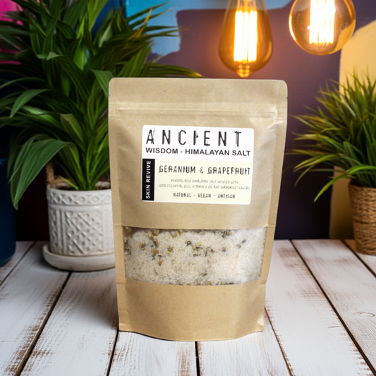 Geranium & Grapefruit Aromatherapy Himalayan Bath Salt - 500g - Bath & Soak