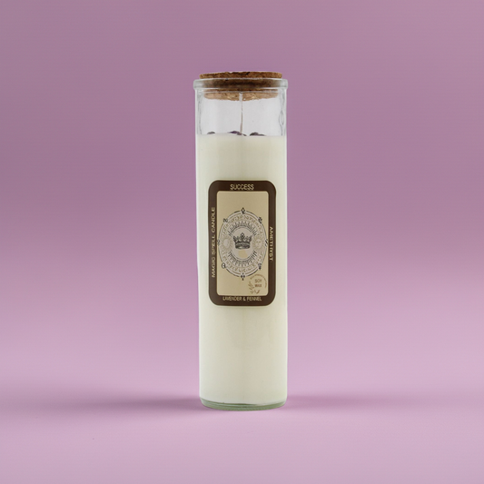 Magic Spell Candle: Success - Amethyst