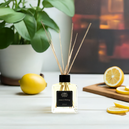 Lemon & Nutmeg Essential Oil Reed Diffuser - 200ml