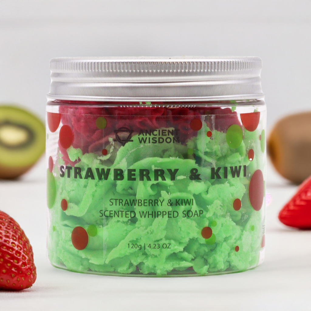 Strawberry & Kiwi Moisturising Whipped Soap - 120g