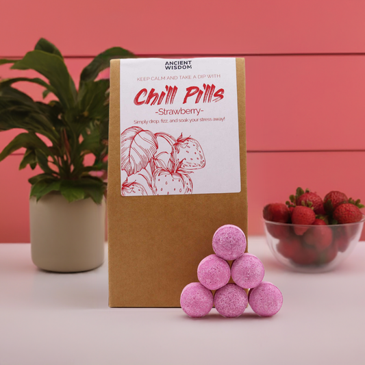 Strawberry Chill Pill Bath Bombs - 350g