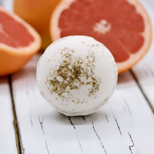 Geranium & Grapefruit Vitamin E Oil Himalayan Salt Bath Bomb - 180g
