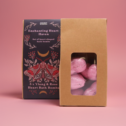 Pack of 5 Bath Bombs - Ylang & Rose