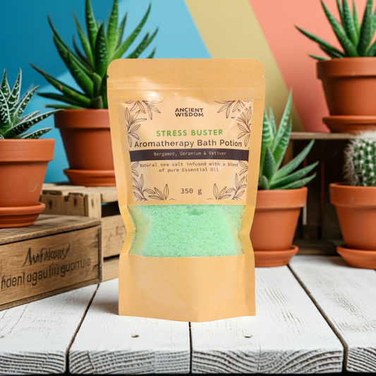 Bergamot, Geranium & Vetiver Aromatherapy Bath Salt - 350g - Bath & Soak
