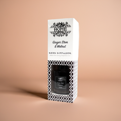 Fragrance Reed Diffuser: Ginger Stem & Walnut - 120ml