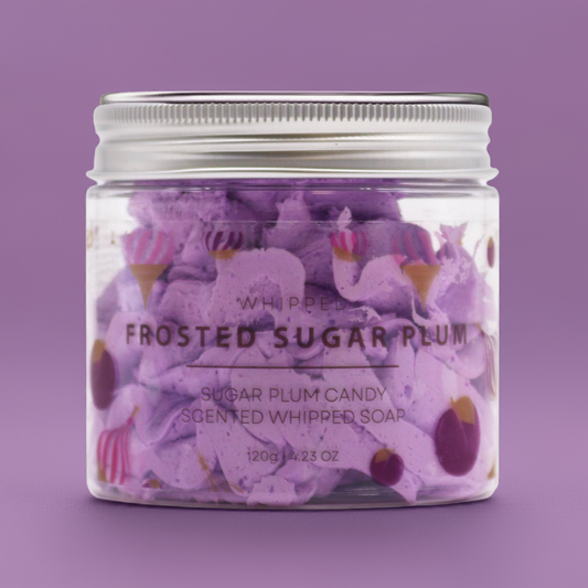 Frosted Sugar Plum Moisturising Whipped Soap - 120g