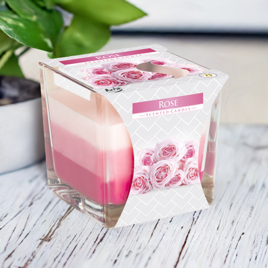 Rose Rainbow Scented Candle - 570g - Bath & Soak