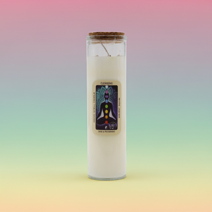 Magic Spell Candle: Cleansing - White Jasper