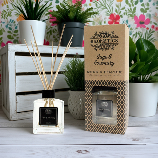 Sage & Rosemary Reed Diffuser: Purifying Aroma - 200ml