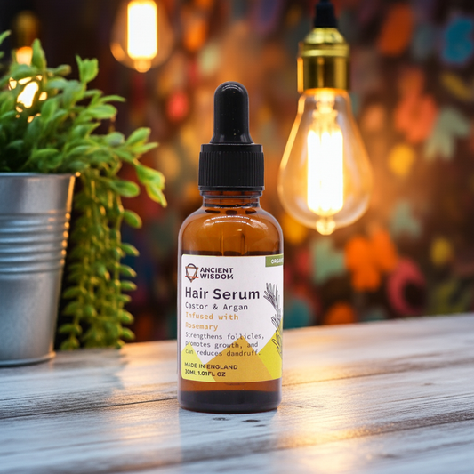 Organic Rosemary Hair Serum: Hair Growth & Scalp Care - 30ml - Bath & Soak
