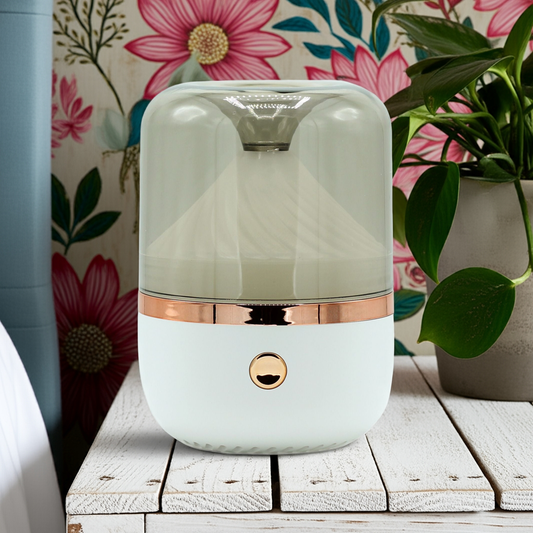 Aroma Diffuser: Humidify & Relax - White & Bronze