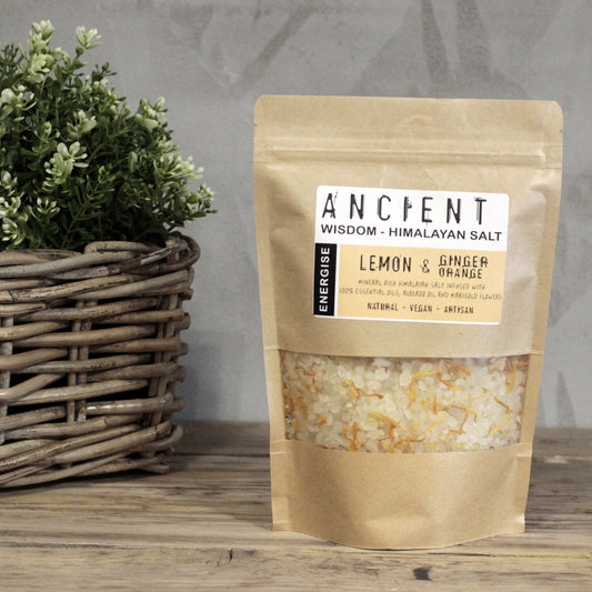 Lemon, Ginger & Orange Himalayan Bath Salt - 500g