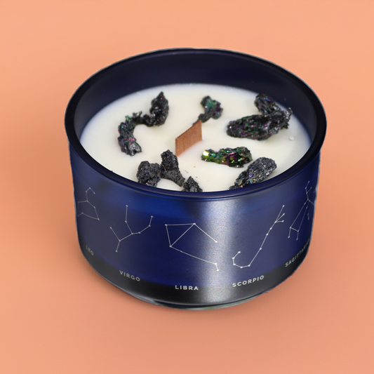 Zodiac Crystal Candle: Leo