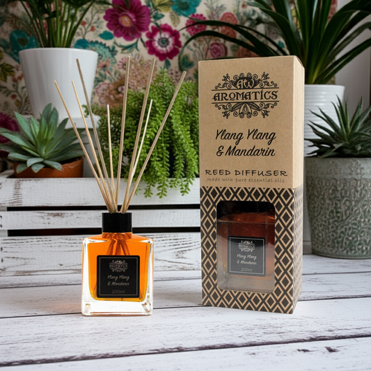 Ylang Ylang & Mandarin Reed Diffuser: Romantic Aroma - 200ml