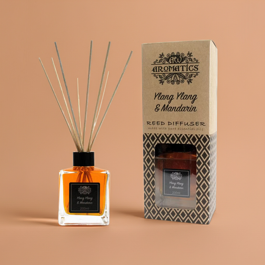Essential Oil Reed Diffuser: Ylang Ylang & Mandarin - 200ml