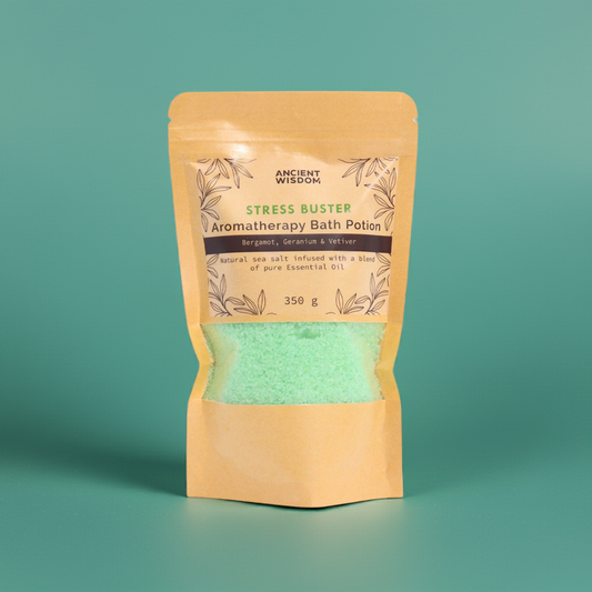 Aromatherapy Bath Salt: Bergamot, Geranium & Vetiver - 350g