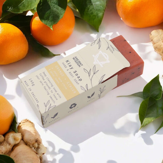 Orange & Ginger Exfoliating Klay Soap Bar - 140g